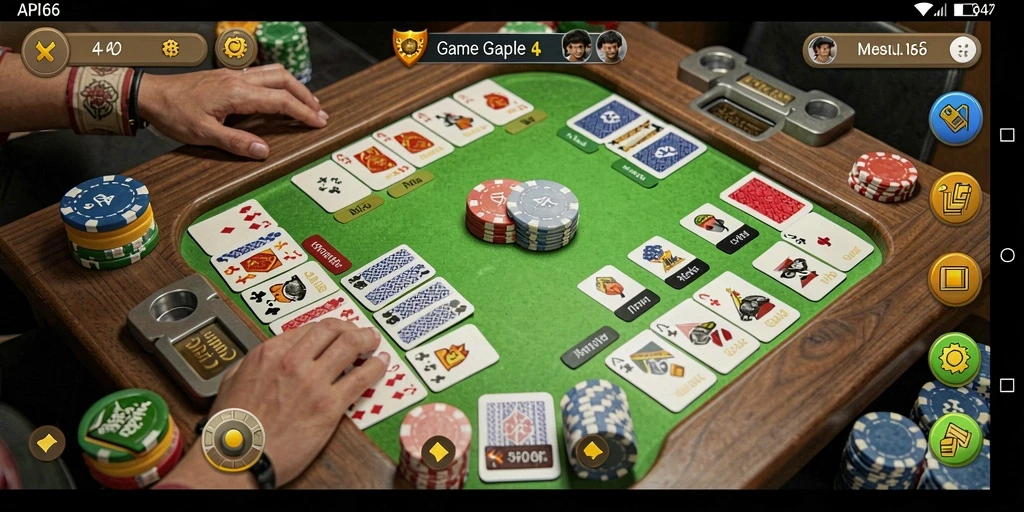 Screenshot gameplay API66 yang seru saat bermain Gaple.