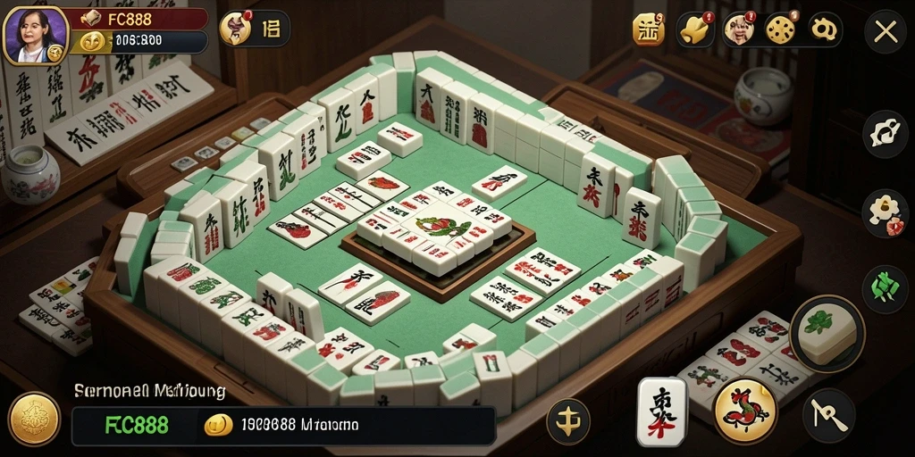 Tampilan utama FC888 menampilkan gameplay Mahjong yang menarik.