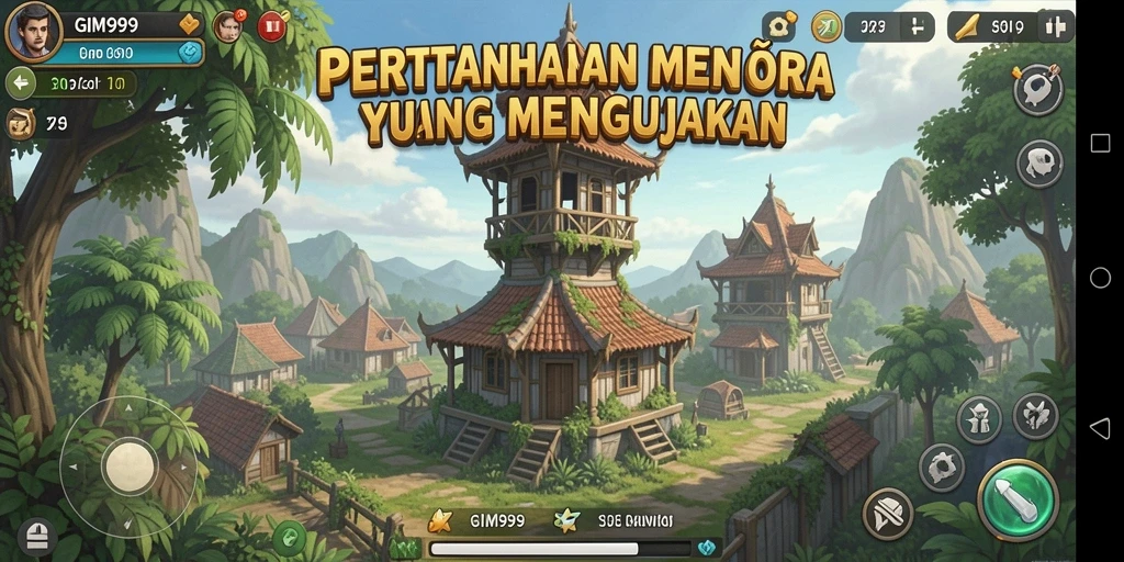 Tampilan gameplay seru dalam GIM999 yang mendebarkan.