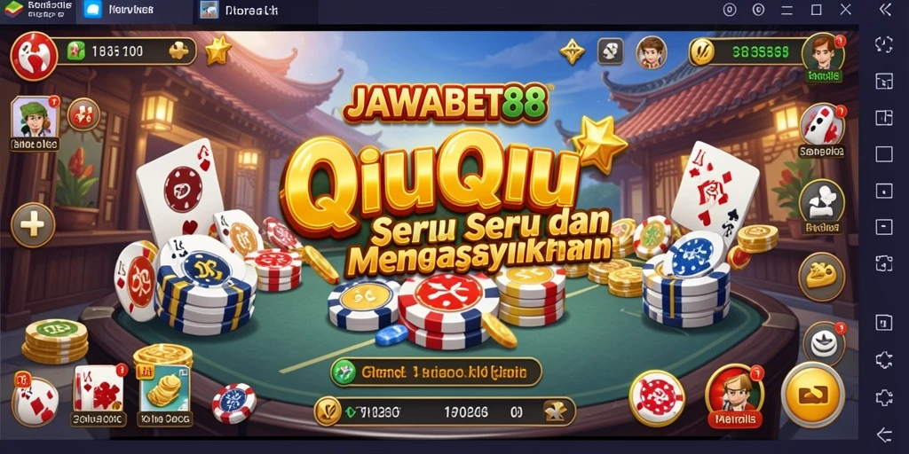 Screenshot gameplay QiuQiu menampilkan keseruan bermain JAWABET88.