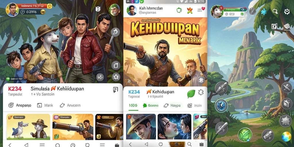 Tampilan gameplay K234 yang menarik dan penuh warna.