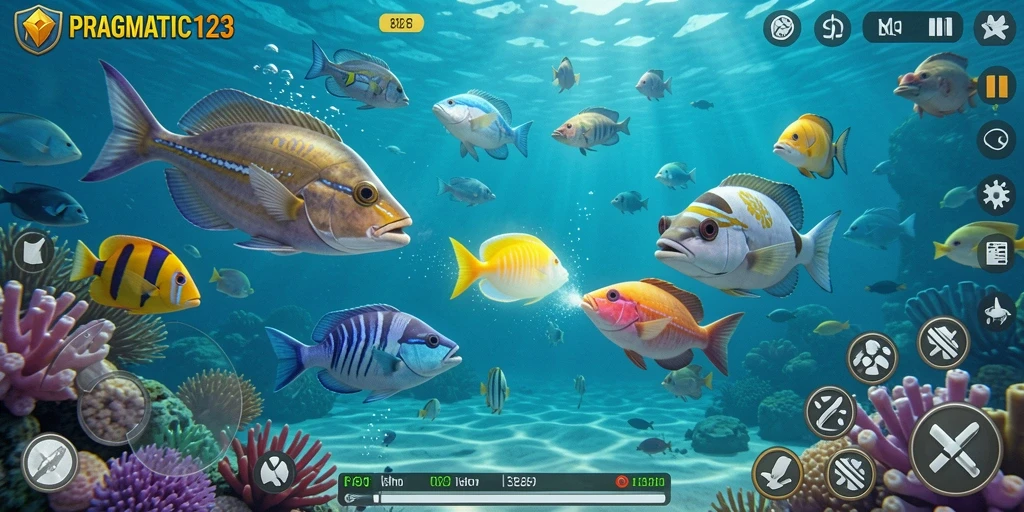 Tangkapan layar gameplay seru PRAGMATIC123 dalam aksi Tembak Ikan.
