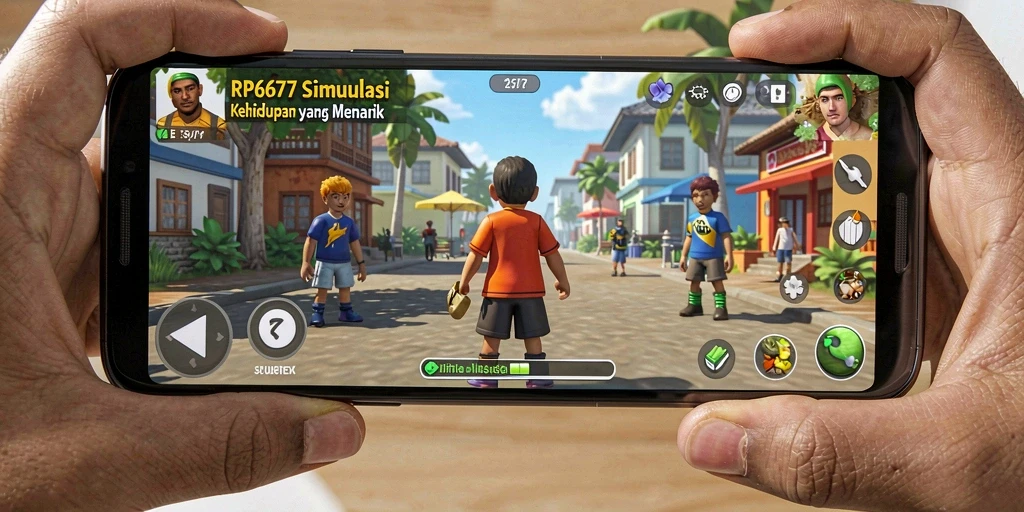 Tampilan gameplay RP6677 yang menakjubkan dan interaktif.