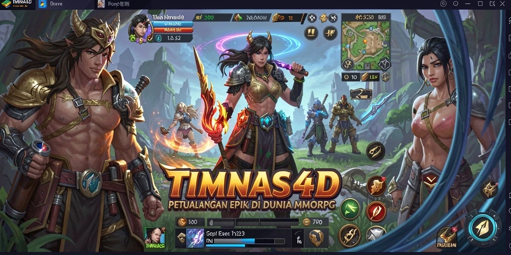 Tangkapan layar gameplay TIMNAS4D dengan aksi seru dan karakter yang menarik.