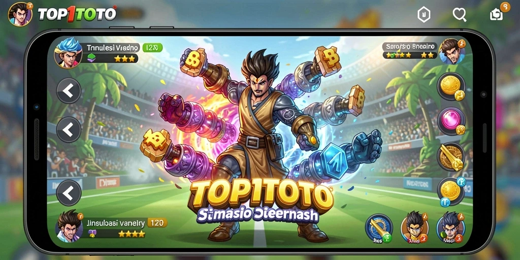 Screenshot gameplay TOP1TOTO yang menampilkan interaksi mendalam.