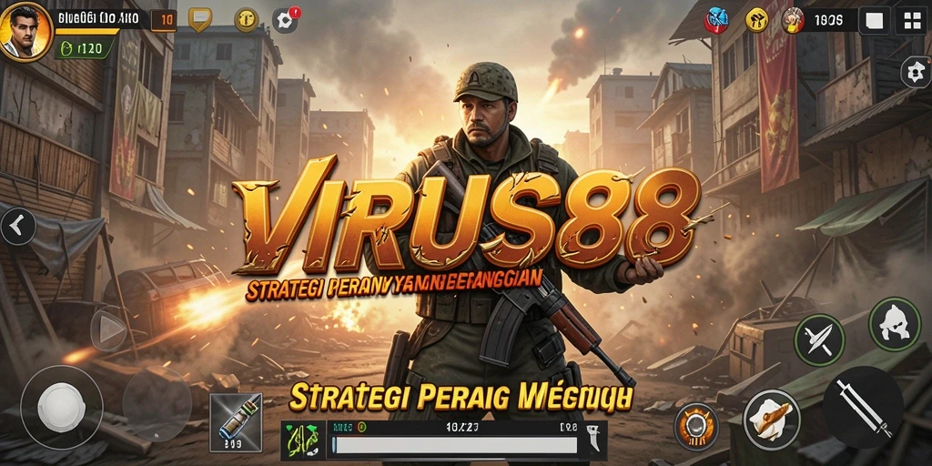 Tampilan permainan <strong>VIRUS88</strong> yang penuh aksi dan strategi.